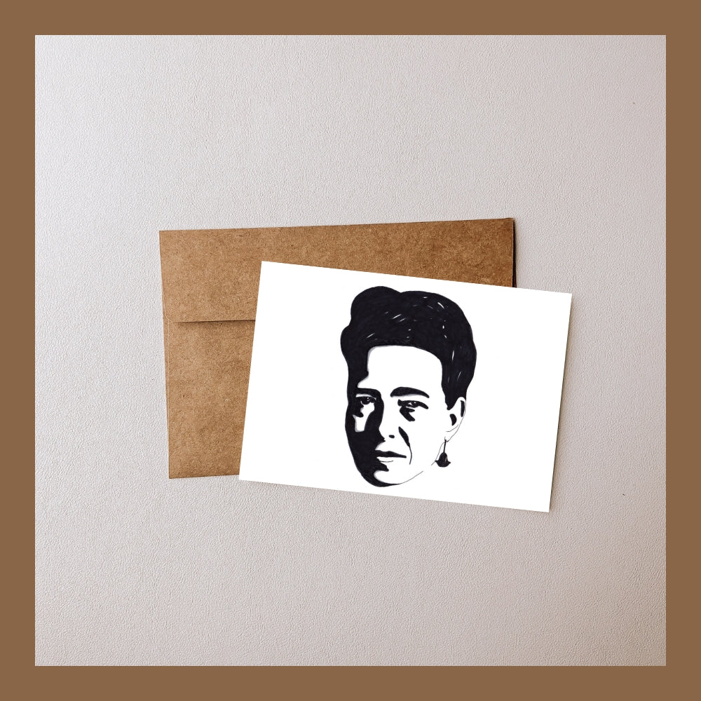 Postale carte • Simone de Beauvoir