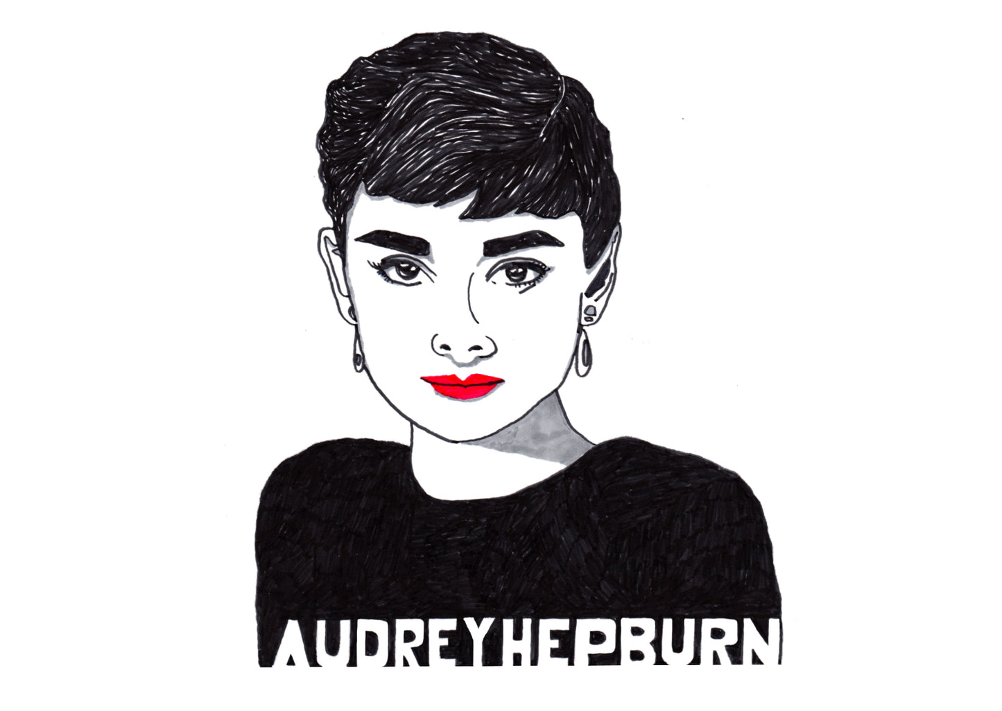 Postale carte • Audrey Hepburn