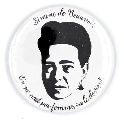 Miroir de poche "Simone de Beauvoir"