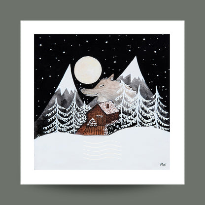 Carte postale • Loup