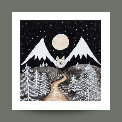 Carte postale • Chauve-souris