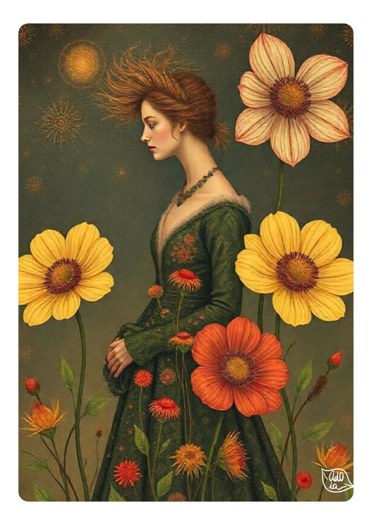 Lot de 4 cartes postales • Thyrse | Agnès Dorval